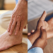 nerve pain treatment concept showing hand and foot with tingling and burning sensation